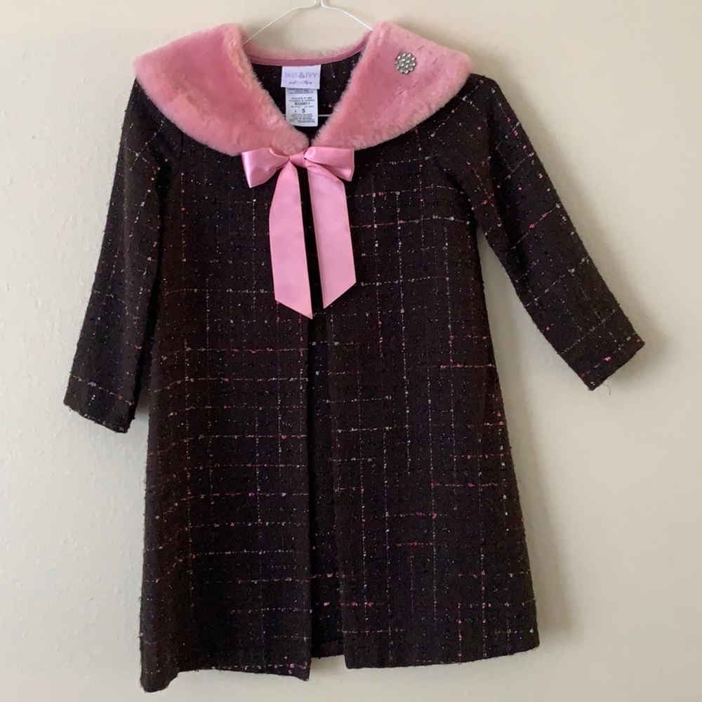 Iris & Ivy girls Coat size 5 Like New